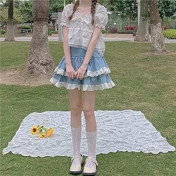 USAGI_s　2点まとめ　ミニスカ青S カモフラタンクトップS Amazon.co.jp: [JYTCGSU] スカート レディース プリーツスカート